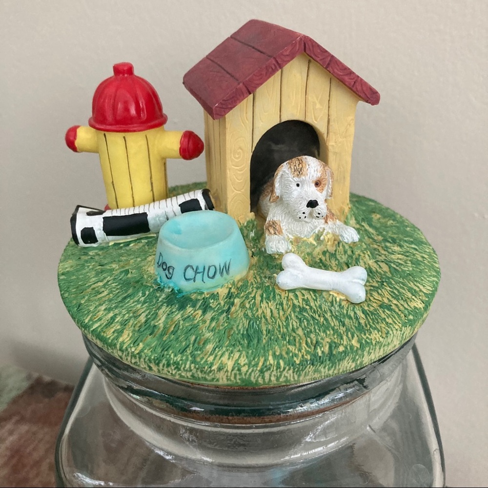 Glass Dog Treat Jar